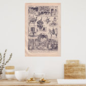 historisch 1920 Algerije Poster (Keuken)