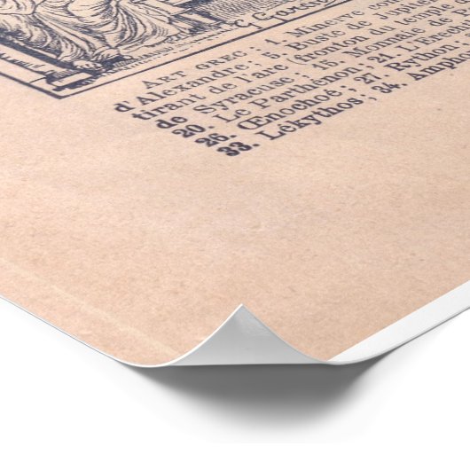  historisch 1920 Griekenland Poster (Hoek)