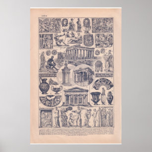  historisch 1920 Griekenland Poster