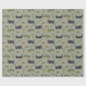 Historisch Abstract patroon Symbolen Cadeaupapier (Vlak)