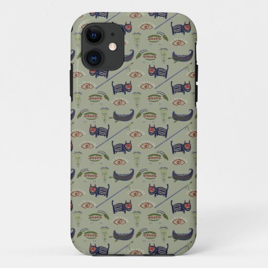 Historisch Abstract patroon Symbolen Case-Mate iPhone Case (Achterkant)