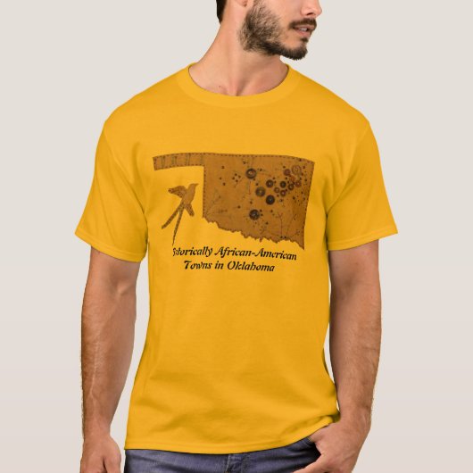 Historisch-Afrikaanse Towns in Oklahoma T-shirt (Voorkant)