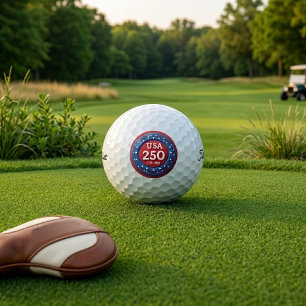 Historisch Amerika Onafhankelijkheid 250e Verjaard Golfballen