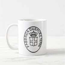 Historisch antiek Italiaans arsenaal Terni logo