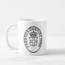 Historisch antiek Italiaans arsenaal Terni logo Koffiemok