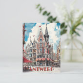 Historisch Antwerpen België Reizen Briefkaart (Staand voorkant)