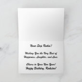 "Historisch Archief" Verjaardagskaart Kaart (Binnen)