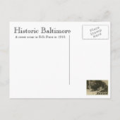 Historisch Baltimore: Fells Punt in 1910 Briefkaart (Achterkant)