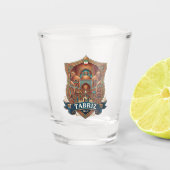 Historisch bazaarcomplex van Tabriz Iran Shot Glas (Voorkant)