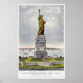 Historisch beeld van de vrijheid (1886) poster (Voorkant)
