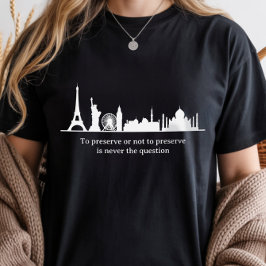 Historisch behoud, geweldige gebouwen ter wereld  Tri-Blend shirt