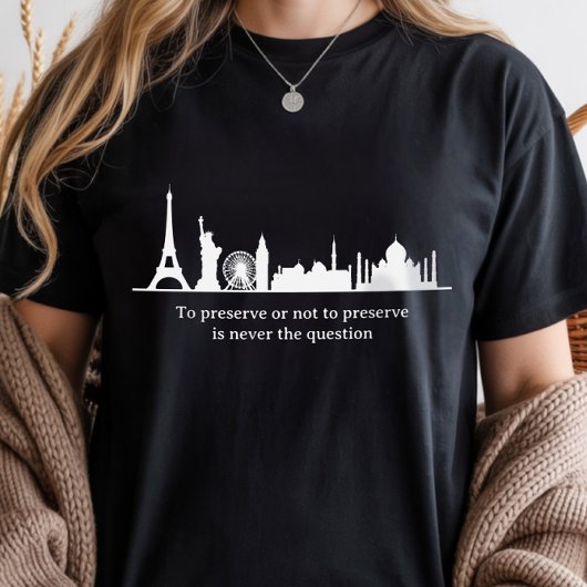 Historisch behoud, geweldige gebouwen ter wereld Tri-Blend shirt