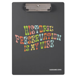 Historisch behoud is mijn vibe, conservator klembord