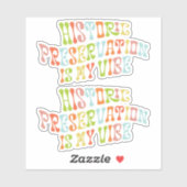 Historisch behoud is mijn vibe, conservator sticker (Vel)