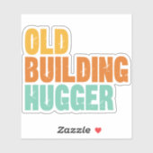 Historisch behoud, Oude Gebouwen Omhelzer Vinyl Sticker (Vel)