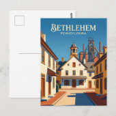 Historisch Bethlehem USA Briefkaart (Voorkant / Achterkant)