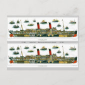 Historisch Bladwijzer van de Britse Ocean Liner Briefkaart (Voorkant)