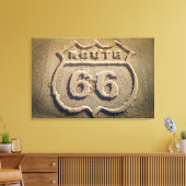 Historisch bord Route 66, Arizona Canvas Afdruk (Insitu (Woonkamer))