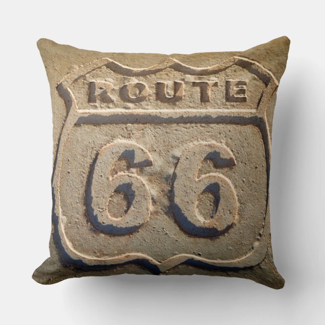 Historisch bord Route 66, Arizona Kussen (Voorkant)