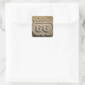 Historisch bord Route 66, Arizona Vierkante Sticker (Tas)