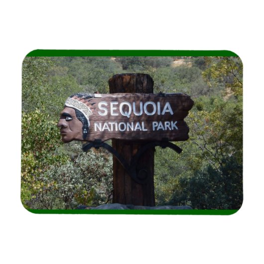 Historisch bord, Sequoia National Park Magneet (Horizontaal)