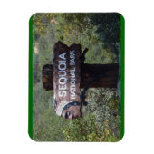Historisch bord, Sequoia National Park Magneet (Verticaal)