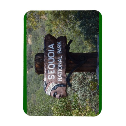 Historisch bord, Sequoia National Park Magneet (Verticaal)