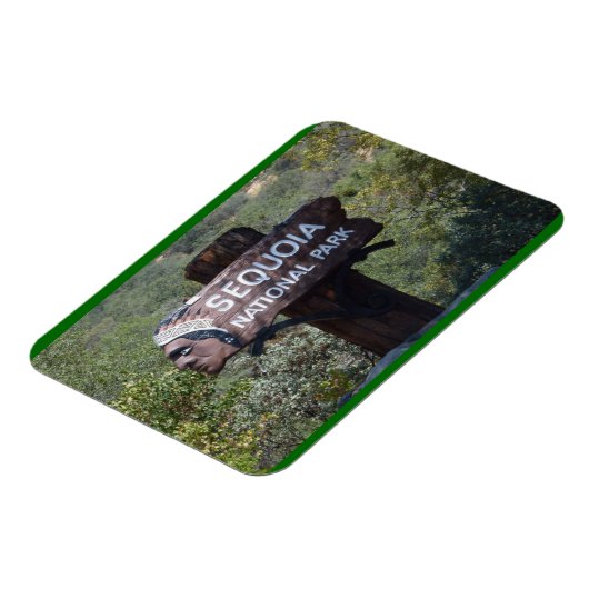 Historisch bord, Sequoia National Park Magneet (Linkerzijde)