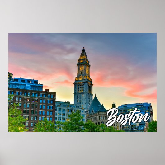 Historisch Boston, Massachusetts, VS Poster (Voorkant)