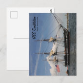 Historisch Boston USS Constitution Ansichtkaart Sc Briefkaart (Voorkant / Achterkant)