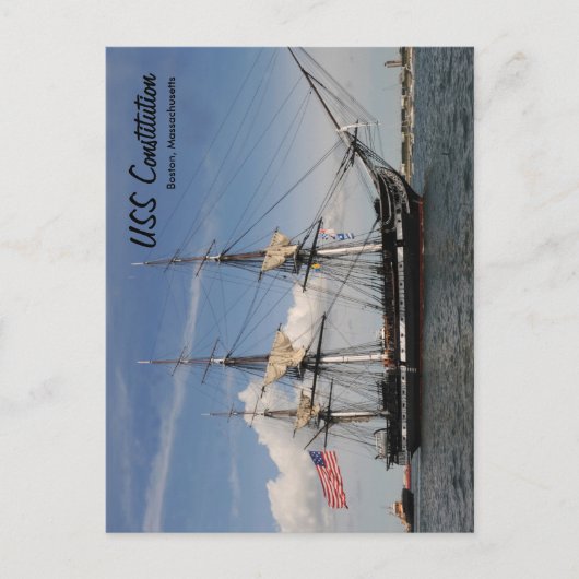 Historisch Boston USS Constitution Ansichtkaart Sc Briefkaart (Voorkant)