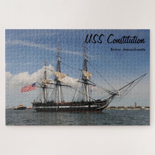 Historisch Boston USS Constitution Jigsaw Puzzle Legpuzzel (Horizontaal)
