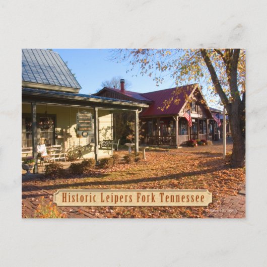 Historisch Briefkaart Leipers Fork Tennessee (Voorkant)