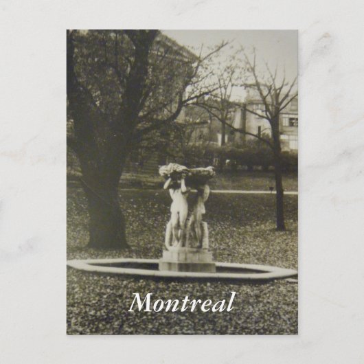 Historisch briefkaart van Montreal (Voorkant)