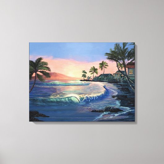 Historisch Canvas van Lahaina Town (Voorkant)