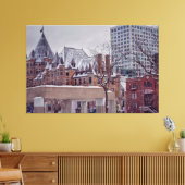 Historisch canvas van Montreal Fine Art Afdruk (Insitu (Woonkamer))