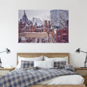Historisch canvas van Montreal Fine Art Afdruk (Insitu (Slaapkamer))