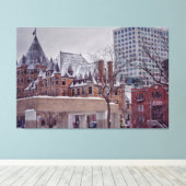 Historisch canvas van Montreal Fine Art Afdruk (Insitu (Houten vloer))