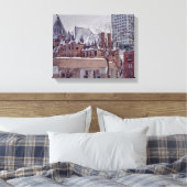 Historisch canvas van Montreal Fine Art Afdruk (Insitu (Slaapkamer))