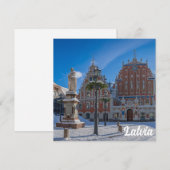 Historisch centrum in Riga, Letland (Voorkant / Achterkant)