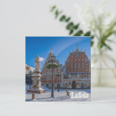Historisch centrum in Riga, Letland (Staand voorkant)