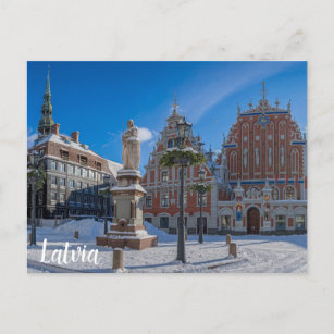 Historisch centrum in Riga, Letland Briefkaart