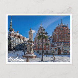 Historisch centrum in Riga, Letland Briefkaart