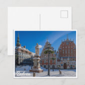 Historisch centrum in Riga, Letland Briefkaart (Voorkant / Achterkant)