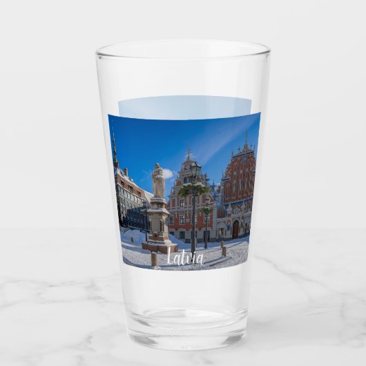 Historisch centrum in Riga, Letland Glas (Voorkant)