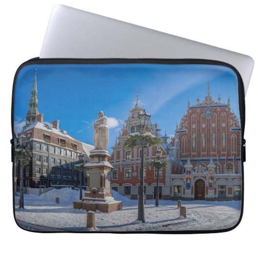 Historisch centrum in Riga, Letland Laptop Sleeve (Voorkant)