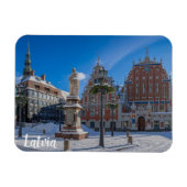 Historisch centrum in Riga, Letland Magneet (Horizontaal)