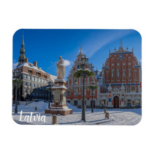 Historisch centrum in Riga, Letland Magneet
