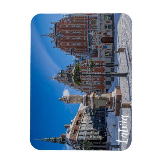 Historisch centrum in Riga, Letland Magneet (Verticaal)