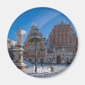 Historisch centrum in Riga, Letland Magneet (Voorkant)